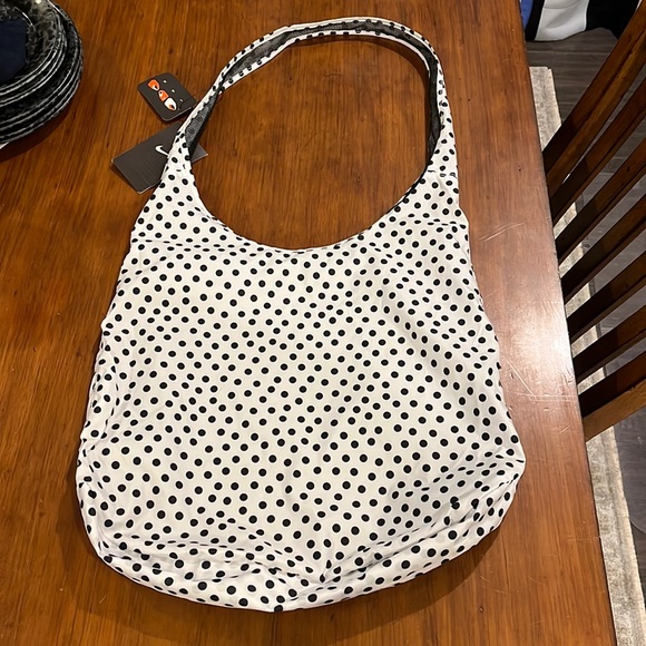 Nike Packable Reversible Tote Bag Polka Dot 2010 black white - Picture 2 of 11